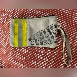 Wristlet wallet, handmade from old fire fighters turnout gear.